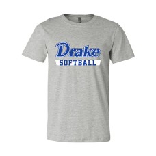 Drake 2024 Softball Bella Canvas Short-sleeved T (Athletic Heather)