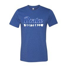 Drake 2024 Softball Bella Canvas Short-sleeved T (Heather True Royal)