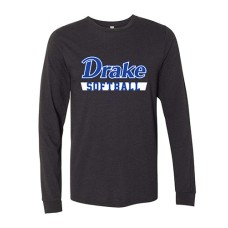 Drake 2024 Softball Long-Sleeve T (Black Heather)