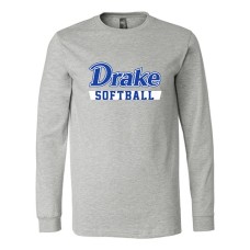 Drake 2024 Softball Long-Sleeve T (Athletic Heather)