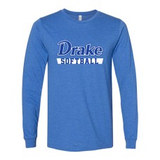 Drake 2024 Softball Long-Sleeve T (Heather True Royal)