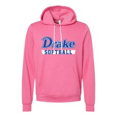 Drake 2024 Softball Sponge Fleece Hoodie (Heather Charity Pink)